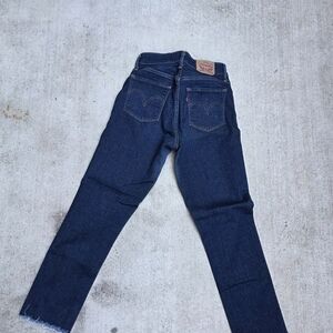 Levi's Dark Blue Straight Leg Women's Jeans